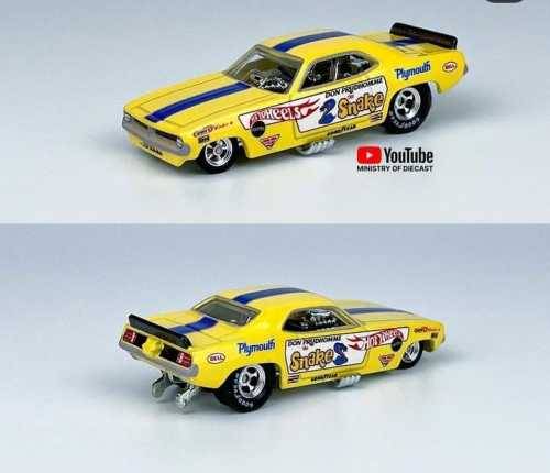 HOT WHEELS PREMIUM TWIN PACK 1972 PLYMOUTH CUDA FC AND PLYMOUTH DUSTER FUNNY CAR