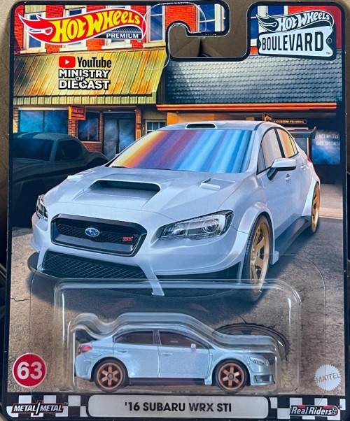 HOT WHEELS PREMIUM BOULEVARD` 2016 SUBARU WRX STi