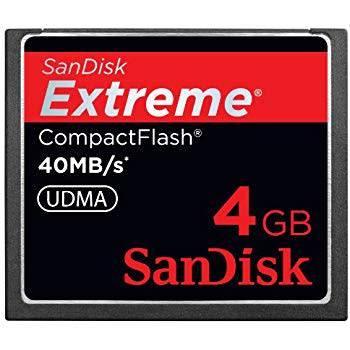 **R1799.00** SanDisk Extreme CompactFlash 4 GB Memory Card 40MB/s udma