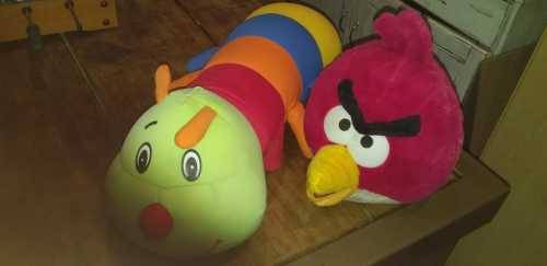 Angry Bird By Ravio Entertainment Teady and Cuddlebug Worm Kids Travel Pillow
