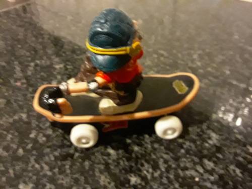 Vintage 1999 Playmate Toys Rolling Skateboarder Action Figure - Amazing Condition 100% Working