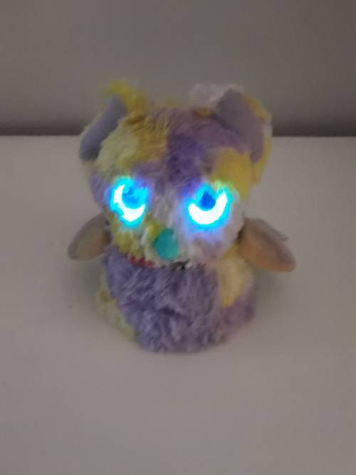 Hatchimals -19100 - Purple and Yellow Fury Friend - 4 Different Settings - 100% Working Condition