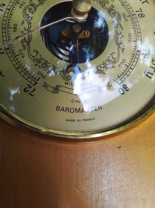 Baromaster And Climathern Made in France 100% WORKING Amazing - Made of Oak wood