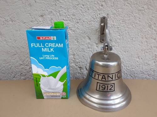 Titanic Bell (reproduction) - TIN PLATED WALL MOUNTED BRASS BELL