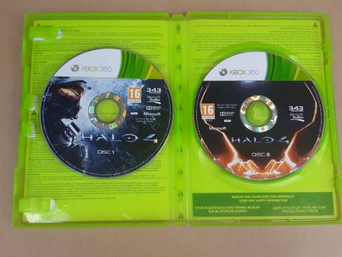 Xbox 360 - HALO 4 - 2 X DISCS - MADE IN GERMANY - LIKE NEW - NO BOOKLET