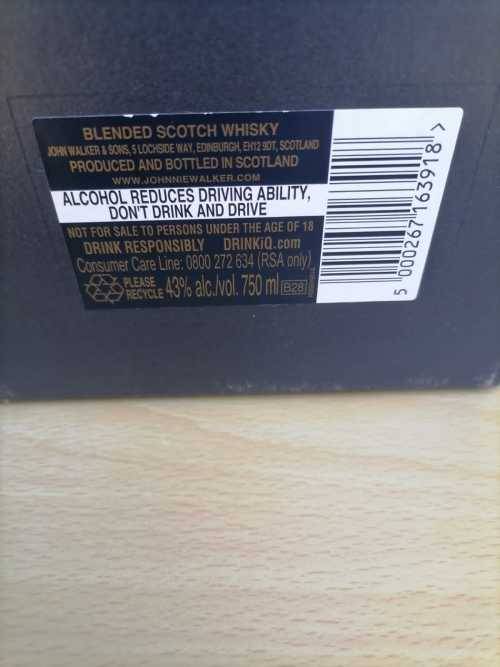 Johnnie Walker Blue Label - 750ml - GIFT PACK SET