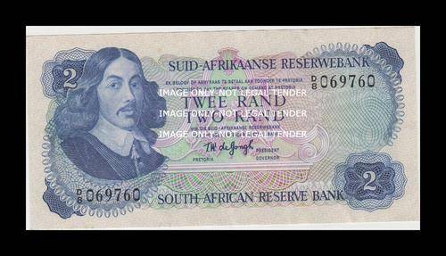 1974 TW DE JONGH OLD R2 NOTE AFR/ENG 2ND ISSUE XF