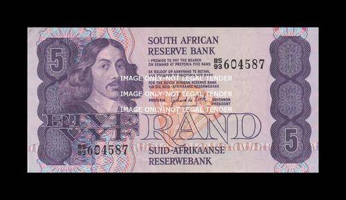 GPC DE KOCK OLD R5 NOTE B5/93 3RD ISSUE ENG/AFR VF