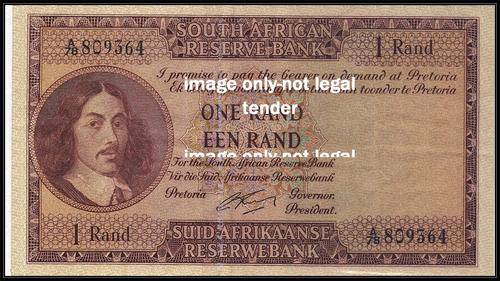 G RISSIK  BIG OLD R1 NOTE 1ST ISSUE A/78 ENG/AFR  XF