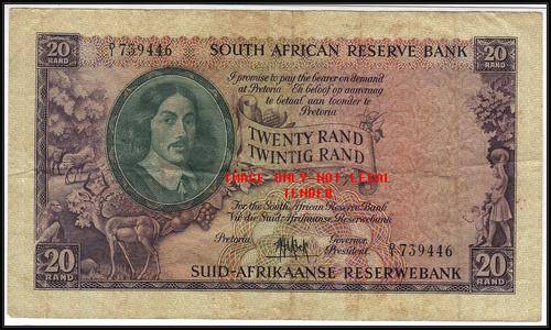 MH DE KOCK R20 4TH ISSUE 1961  D/1 AFR/ENG  VF