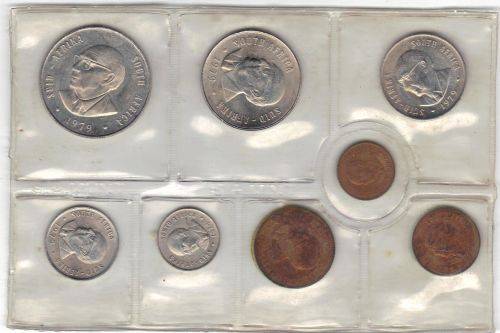 1979 SA MINT PACKED COINS .DIEDERIKS UNC