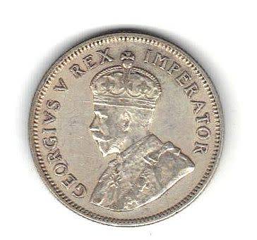 UNION OF SOUTH AFRICA 1935  SILVER SHILLING