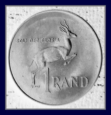 RSA 1977 - 2ND DECIMAL ISSUE SPRINBOK R1 COIN-AU