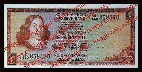 TW DE JONGH OLD BROWN R1 NOTE B/56 3RD ISSUE-1975 - XF+