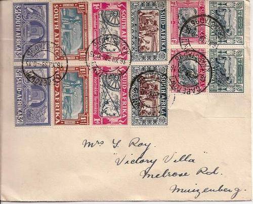 South Africa 1938 Voortrekker sets x2 on FDC, fine