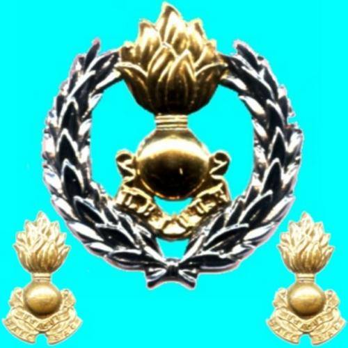 S.A. Engineer Corps Cap and Collar Badges.