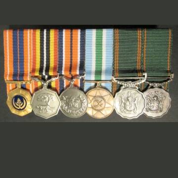 A Miniature Grouping of S.A. Bush War Period Medals.