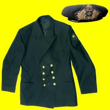 S.A. Navy Able Seaman Winter Jacket with White Shirt and Beret.