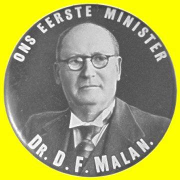 1940's Original Dr. D.F. Malan Lapel Badge.