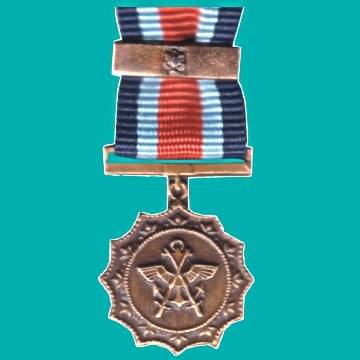 Miniature Military Merit Medal with Ribbon and Protea Bar..