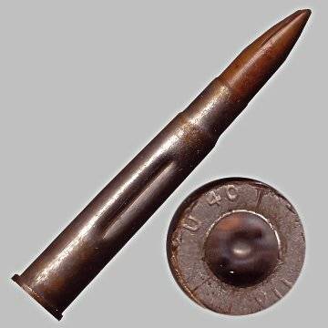 303 Second World War Training Round With Union 40 Stamp On The Back.