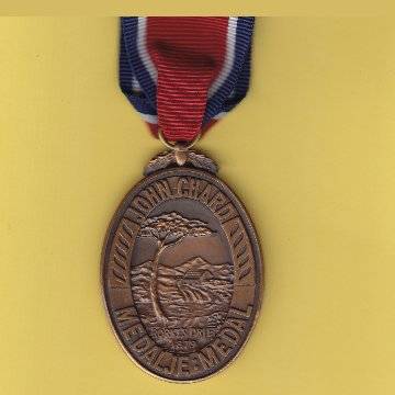 John Chard Full Size Medal With Ribbon - Numbered 13657.