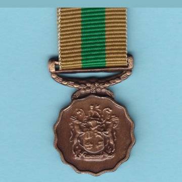 Ten Year Good Service Medal (Bronze) - Miniature.