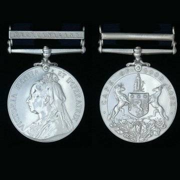 Miniature Cape of Good Hope General Service Medal with Bechuanaland Bar - December 1896 to July 1897