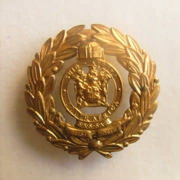 South African Railway Police Cap Badge - All Pins Intact.