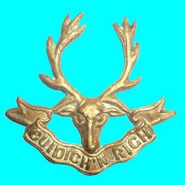 Seaforth Highlanders (Cuidich'N Rich) Military Brass Cap Badge.