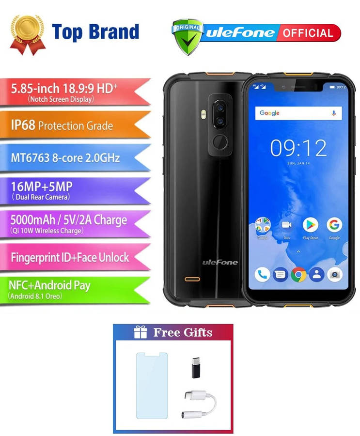 THE MOST STYLISH RUGGED PHONE IN THE WORLD! BRAND NEW! ULEFONE ARMOR 5! SAVE NOW!