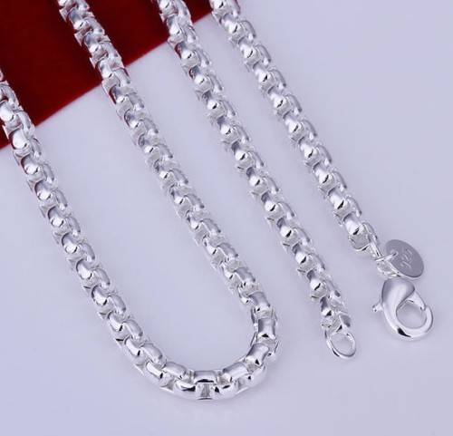 High Quality 925 Sterling Silver Imported Filled Square Box Chain with Lobster Clasp