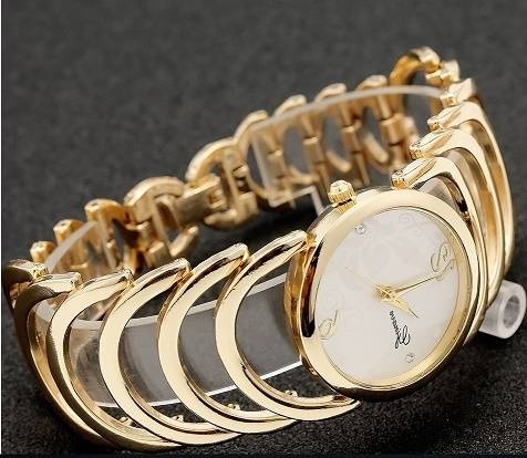 2015 Imported Gold Bracelet Analogue Quartz  Watch