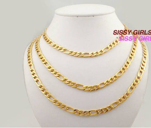 QUALITY Imported 18ct Yellow Gold Filled Imported Unisex Neck Chain