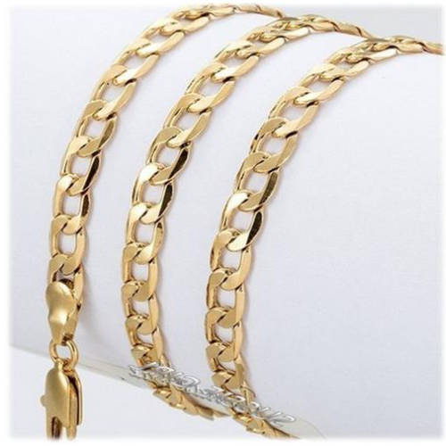Quality Unisex 8mm 18ct Yellow Gold Filled Imported Neck Chain