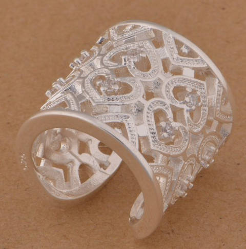 Gorgeous Swarovski Crystals in 925 Sterling Silver Ring Import