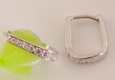 Petite Yet Sexy Diamante Set in 925 Silver Imported Filled Earrings