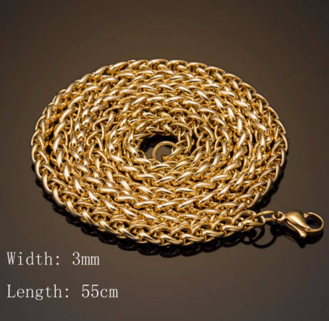 Exquisite 14ct Yellow Gold Filled Imported Unisex Neck Chain