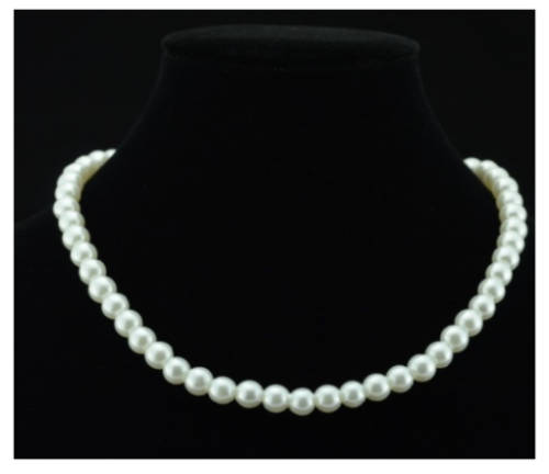 Classy Ileana One Strand Imported Cr.Pearl Neck Chain