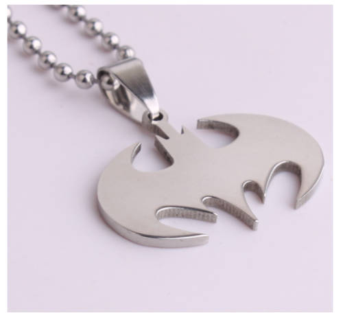 Batman Superhero Pendant 316L Stainless Steel Unisex Necklace Chain Imported