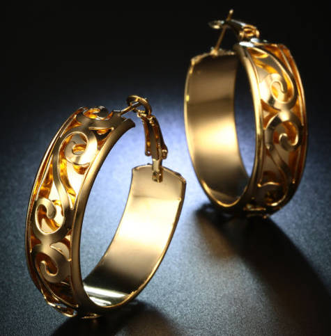 Dazzling **SissyGirls** 18ct Yellow Gold Imported Filled Earrings