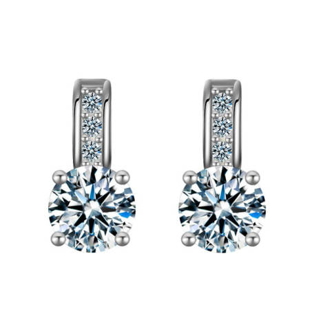 Petite Yet Sexy **SissyGirls** Sim.Diamonds Set in White Gold Filled Earrings