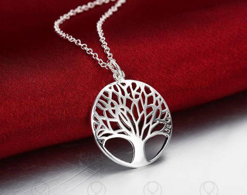 Fancy (SISSYGIRLS) 925 Sterling Silver Tree Of Life Pendant Imported Filled  Jewelry