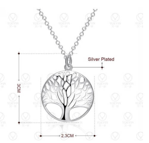 Fancy (SISSYGIRLS) 925 Sterling Silver Tree Of Life Pendant Imported Filled Jewellery