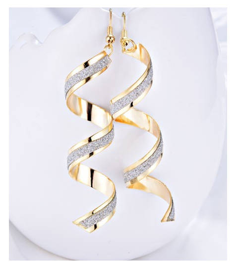 Fantastic High Fashion Newly Imported with Silver Glitter Earrings
