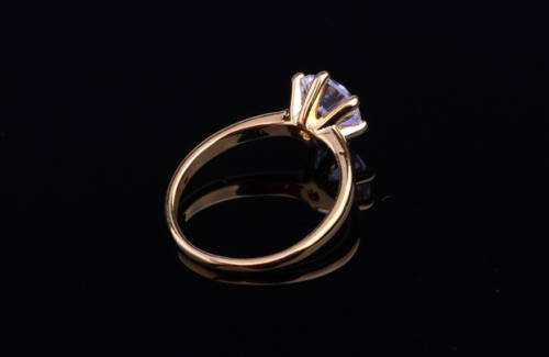 Popular 1.2ct Sim. Diamond in 925 Sterling Silver 18ct Gold Finish Ring Imported Filled Jewellery