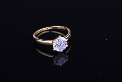 Popular 1.2ct Sim. Diamond in 925 Sterling Silver 18ct Gold Finish Ring Imported Filled Jewellery