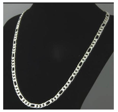 Quality Figaro Unisex 316L Stainless Steel 4mm Imported Neck Chain