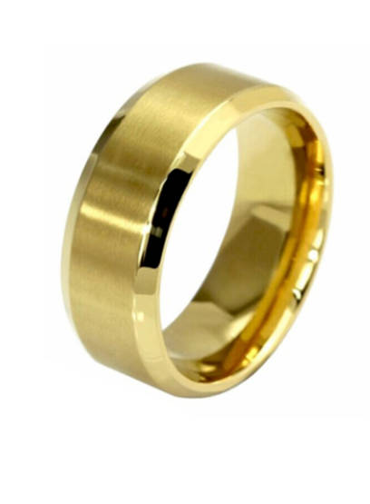 New Hot Unisex Glossy Wedding 316L Stainless Steel Imported Ring