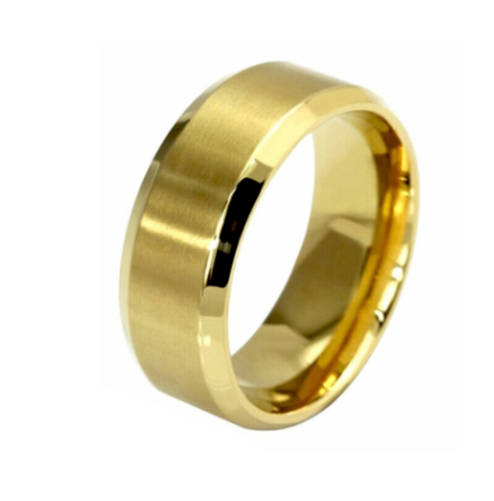 New Hot Unisex Glossy Wedding Solid 316L Stainless Steel Imported Ring